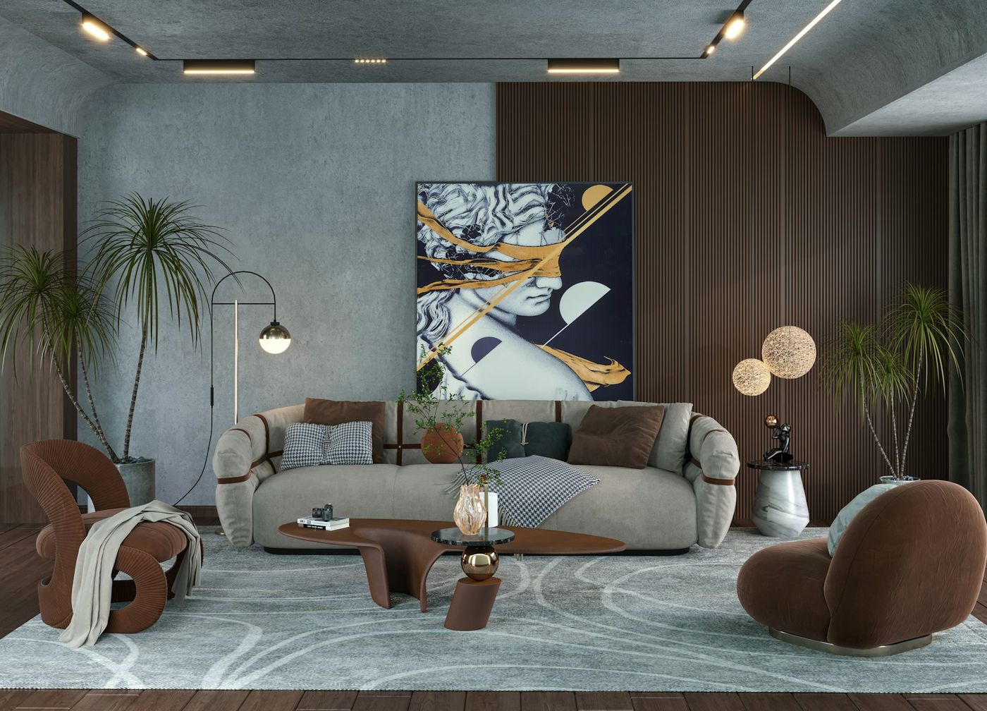 A finished, usable basement living space