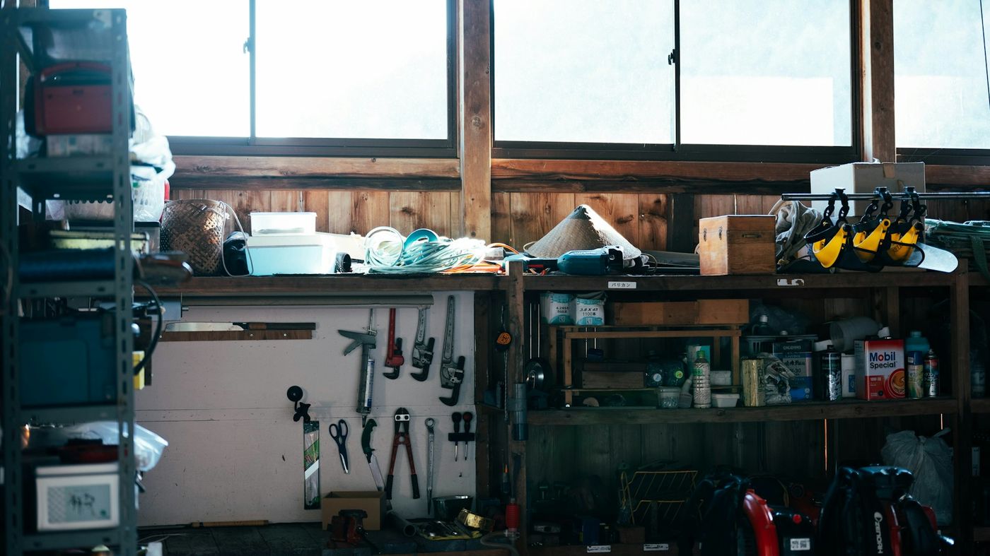 Garage Cleanup in Micro, NC, before