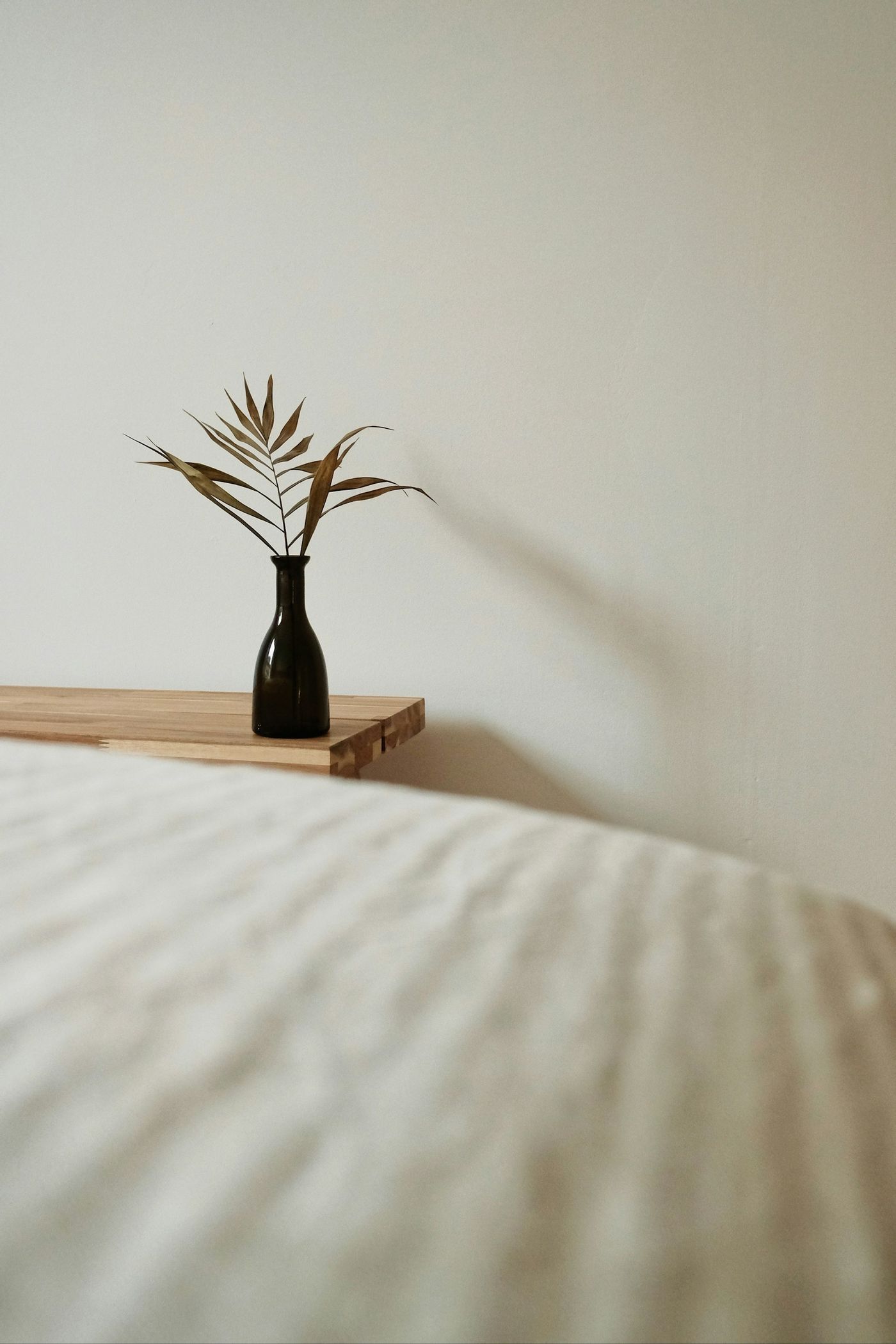 Serene, decluttered bedroom