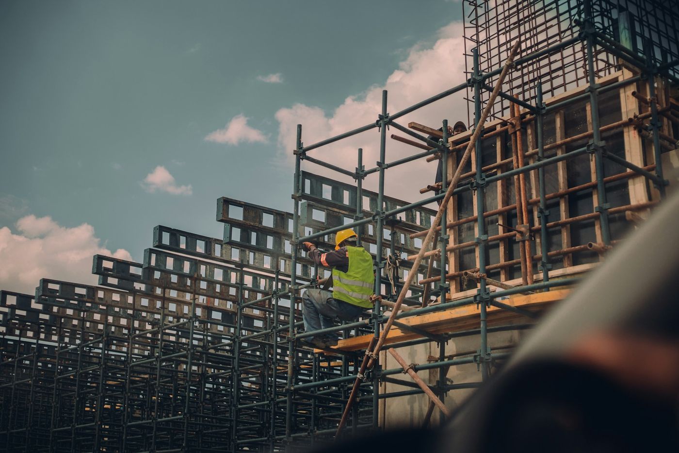 A modern construction site